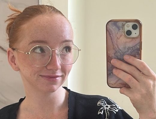 Chantel, taking a mirror selfie